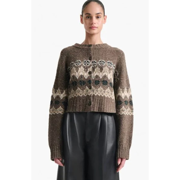 Altuzzara Cammie Sweater Oak Moss Fairisle M - Picture 3 of 9